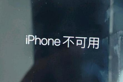 东安苹果服务网点分享锁屏界面显示“iPhone 不可用”如何解决 